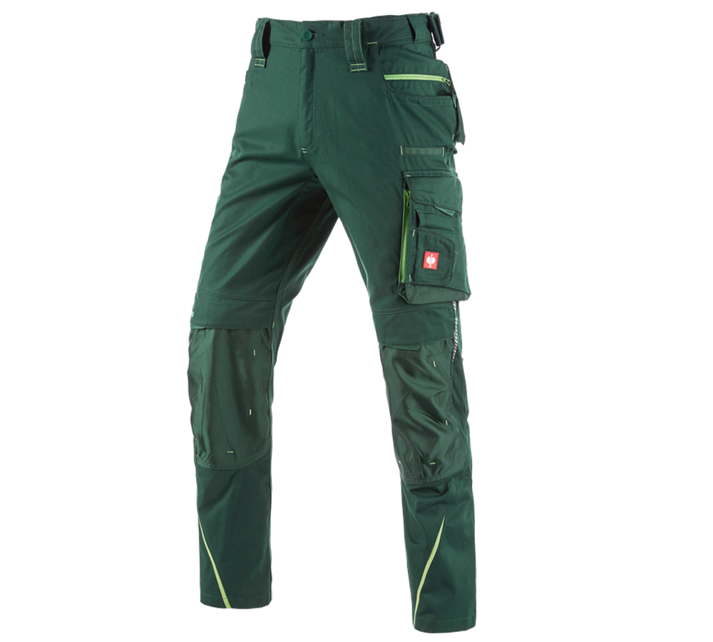 Plumbers / Installers: Trousers e.s.motion 2020 + green/seagreen