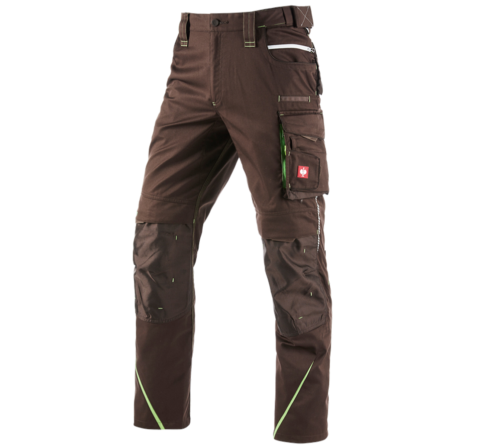Work Trousers: Winter trousers e.s.motion 2020, men´s + chestnut/seagreen