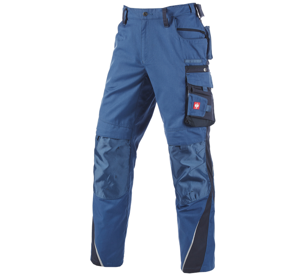 Plumbers / Installers: Trousers e.s.motion Winter + cobalt/pacific