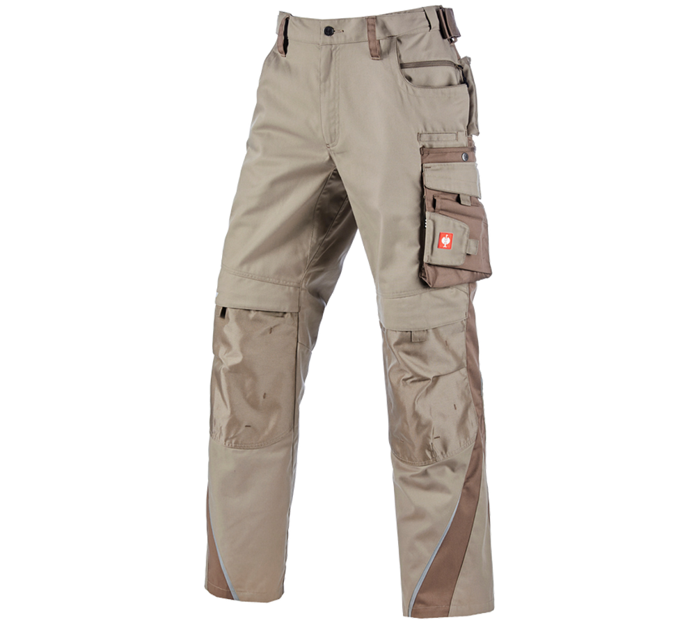 Work Trousers: Trousers e.s.motion Winter + clay/peat