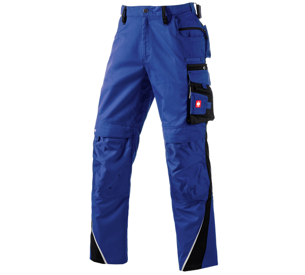 Work Trousers: Trousers e.s.motion Winter + royal/black