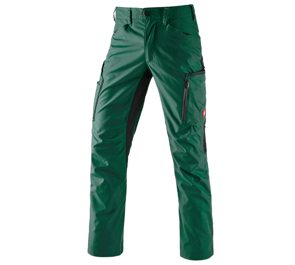 Work Trousers: Trousers e.s.vision, men's + green/black