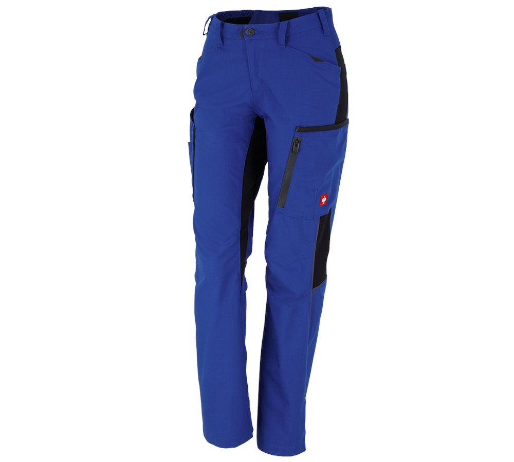 Work Trousers: Ladies' trousers e.s.vision + royal/black