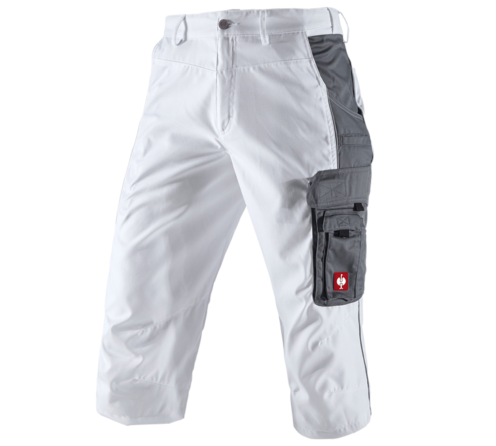 Plumbers / Installers: e.s.active 3/4 length trousers + white/grey