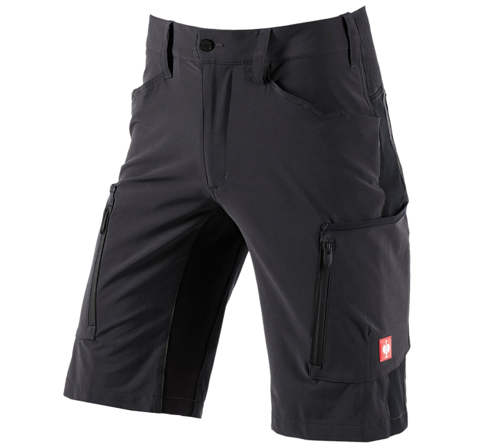 Work Trousers: Shorts e.s.vision stretch, men's + black