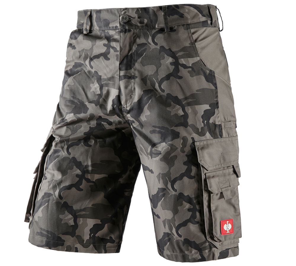 Work Trousers: Shorts e.s.camouflage + camouflage stonegrey