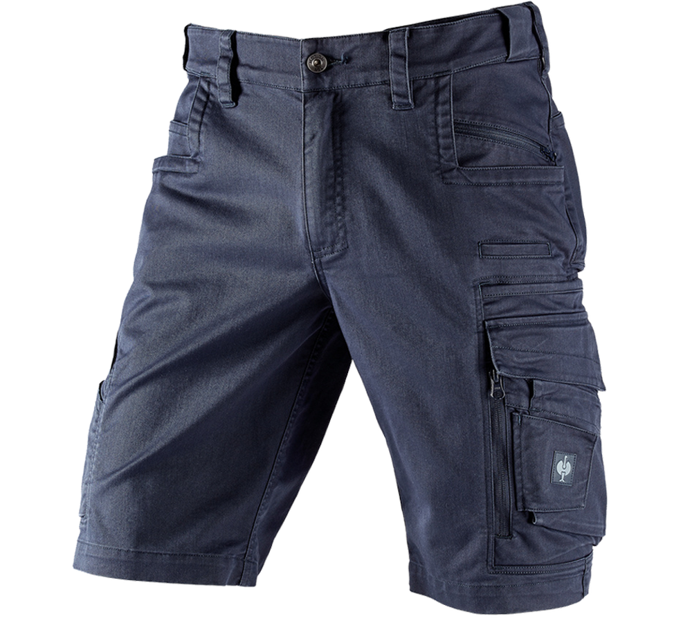Work Trousers: Shorts e.s.motion ten + slateblue