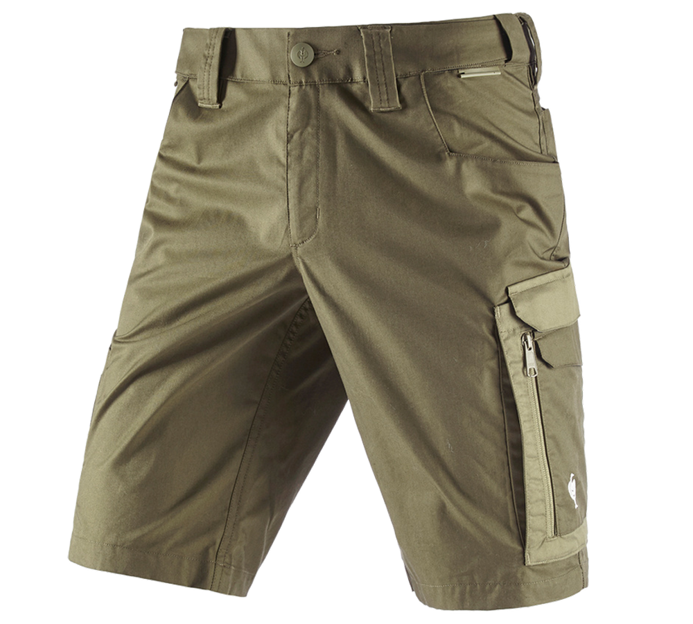 Topics: Shorts e.s.concrete light + mudgreen/stipagreen