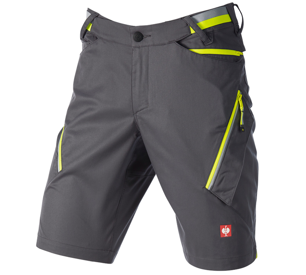 Work Trousers: Multipocket shorts e.s.ambition + anthracite/high-vis yellow