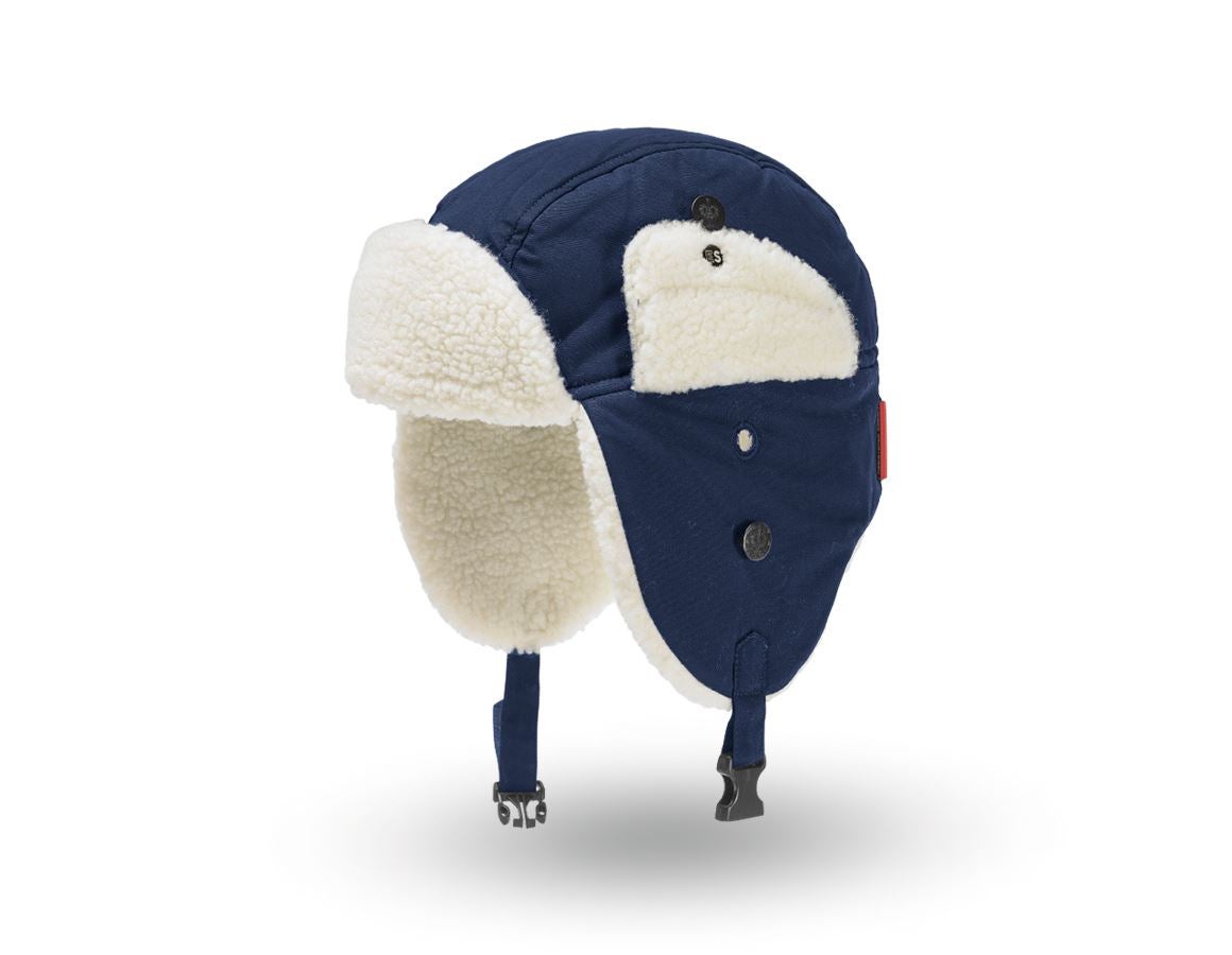 Cold: e.s. Winter hat cotton touch + midnightblue