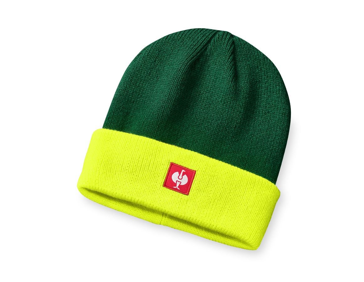 Accessories: Knitted cap e.s.motion 24/7 + green/high-vis yellow