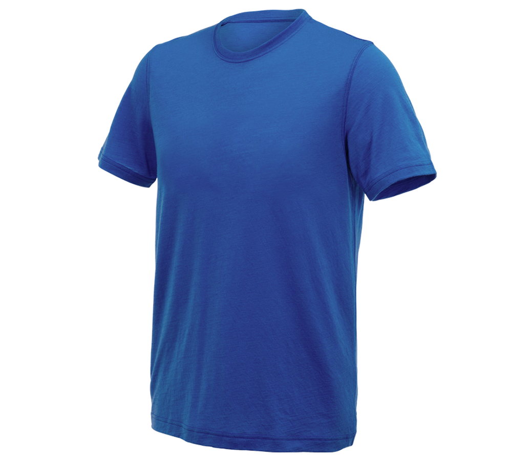 Shirts, Pullover & more: e.s. T-shirt Merino light + gentianblue
