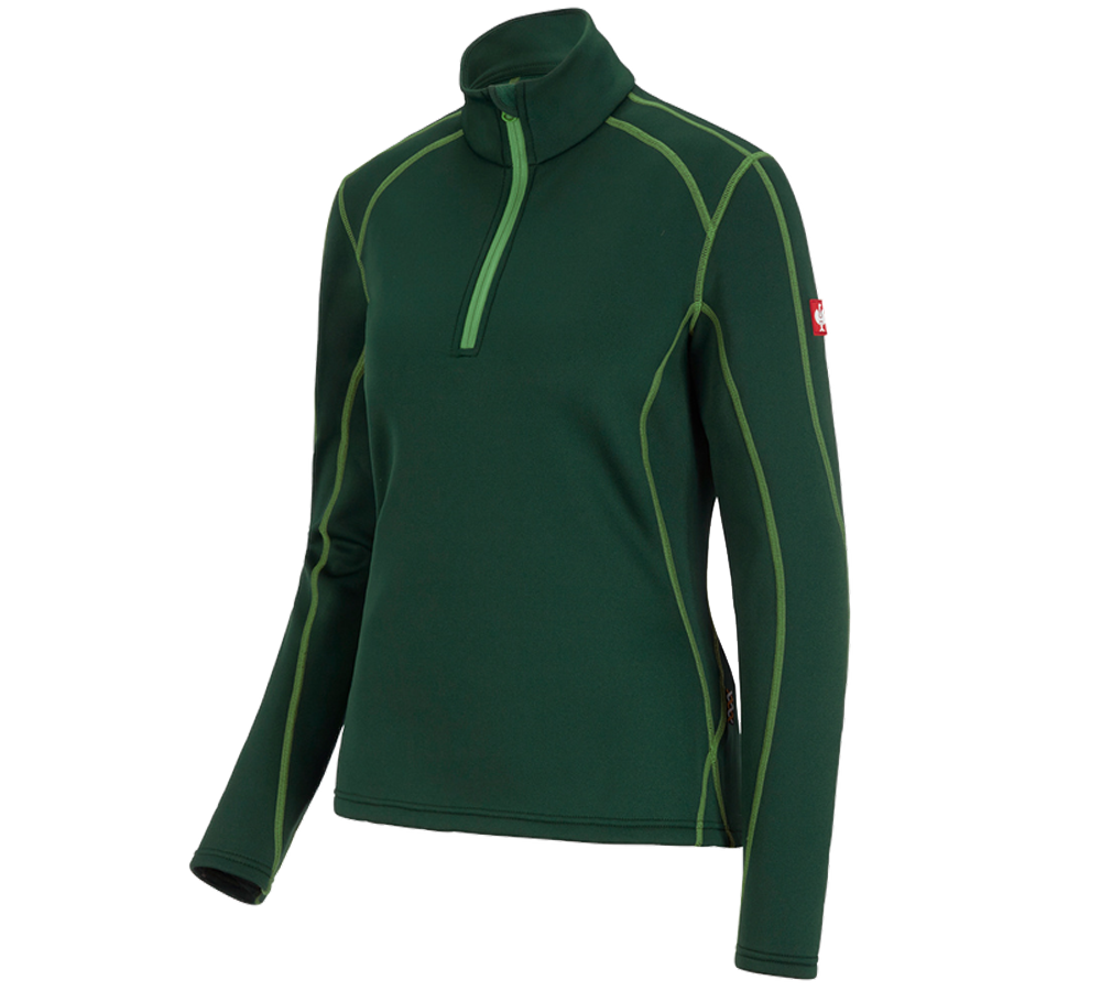 Cold: Funct.-Troyer thermo stretch e.s.motion 2020, la. + green/seagreen