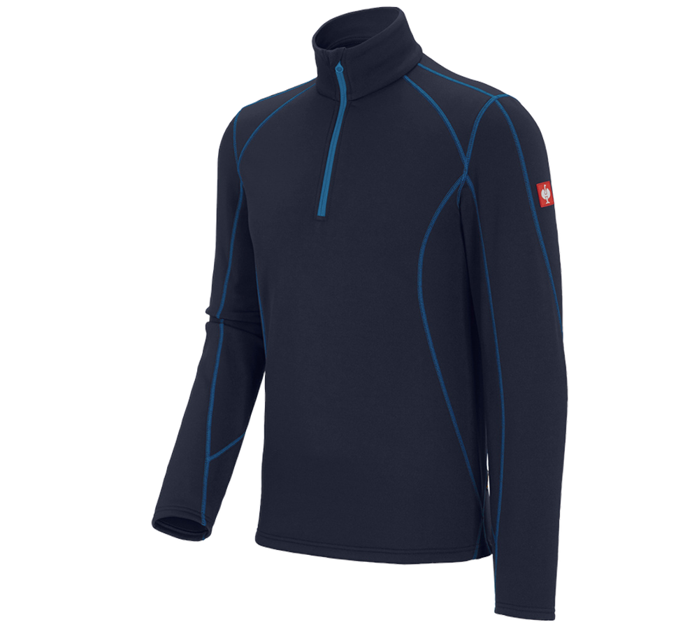 Shirts, Pullover & more: Functional-Troyer thermo stretch e.s.motion 2020 + navy/atoll