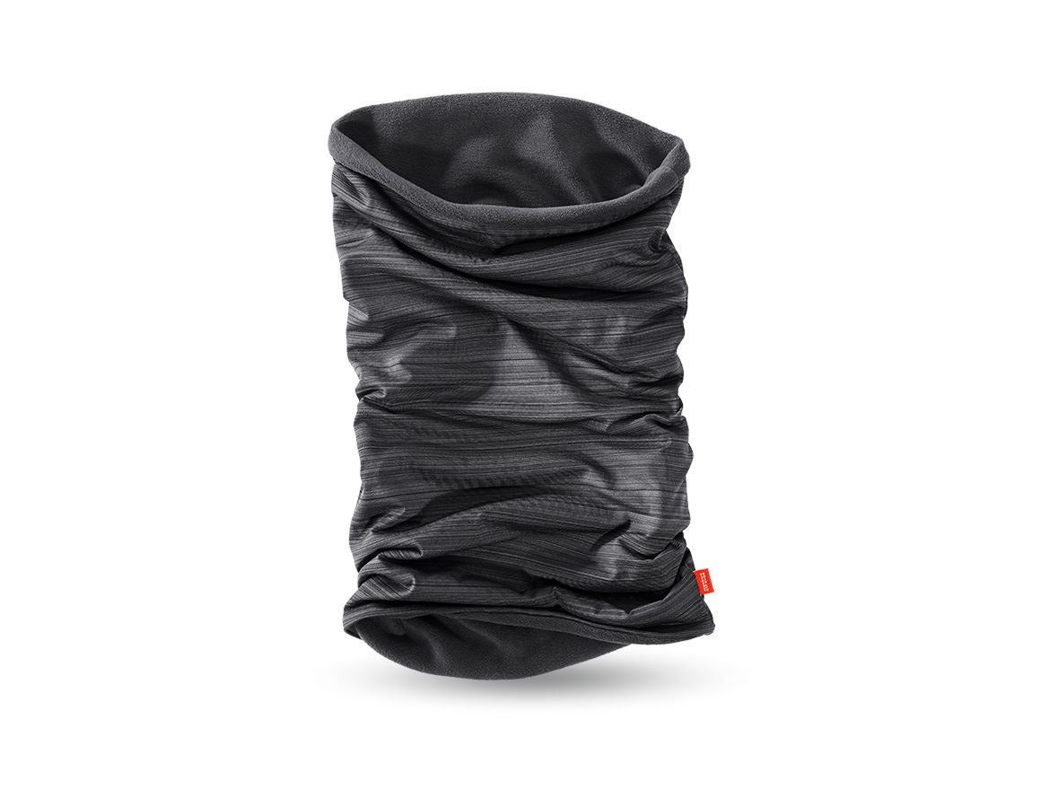 Cold: e.s. Multifunctional microfleece scarf + black
