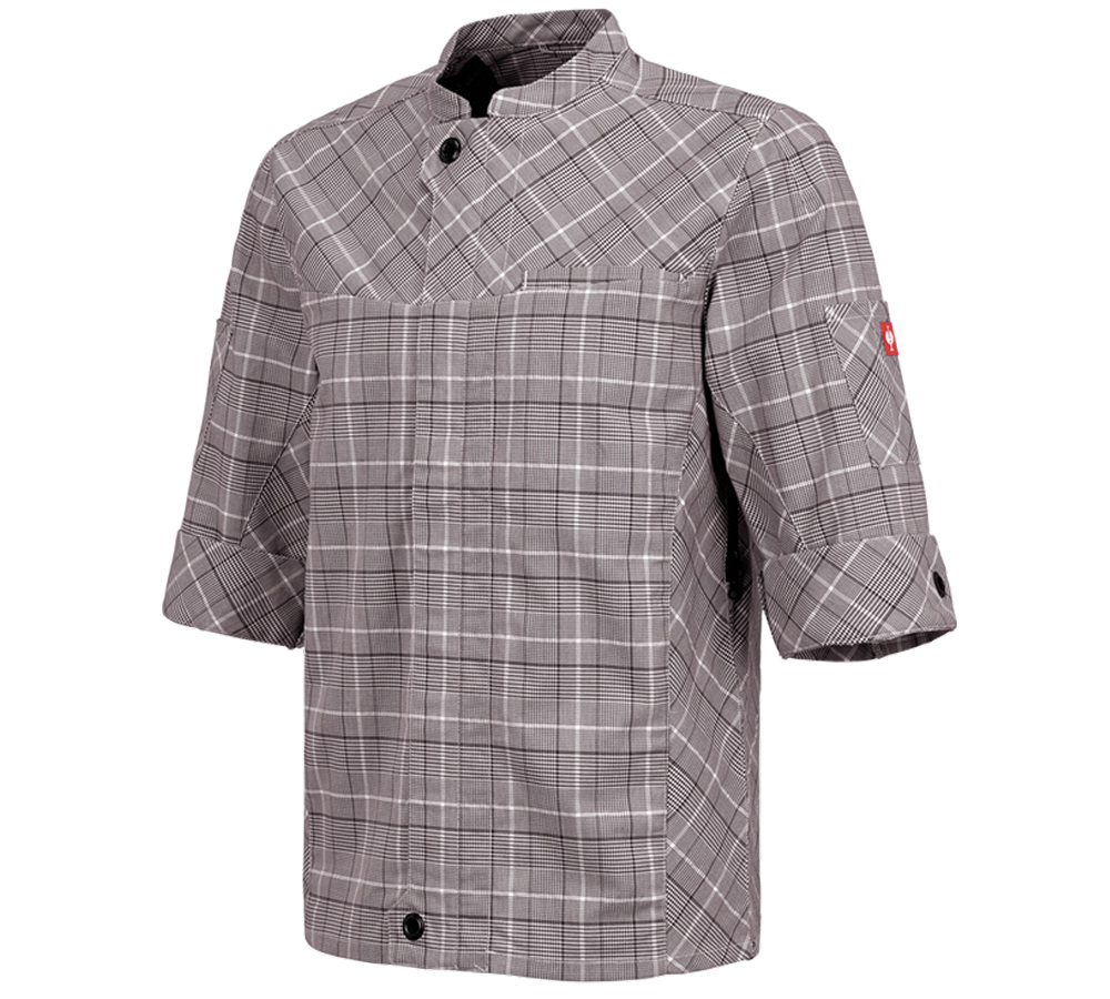 Work Jackets: Work jacket short sleeved e.s.fusion, men's + chestnut/white
