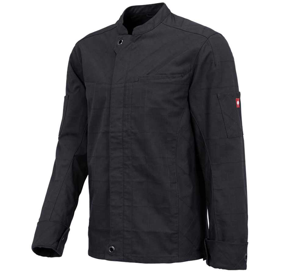 Work Jackets: Work jacket long sleeved e.s.fusion, men's + black