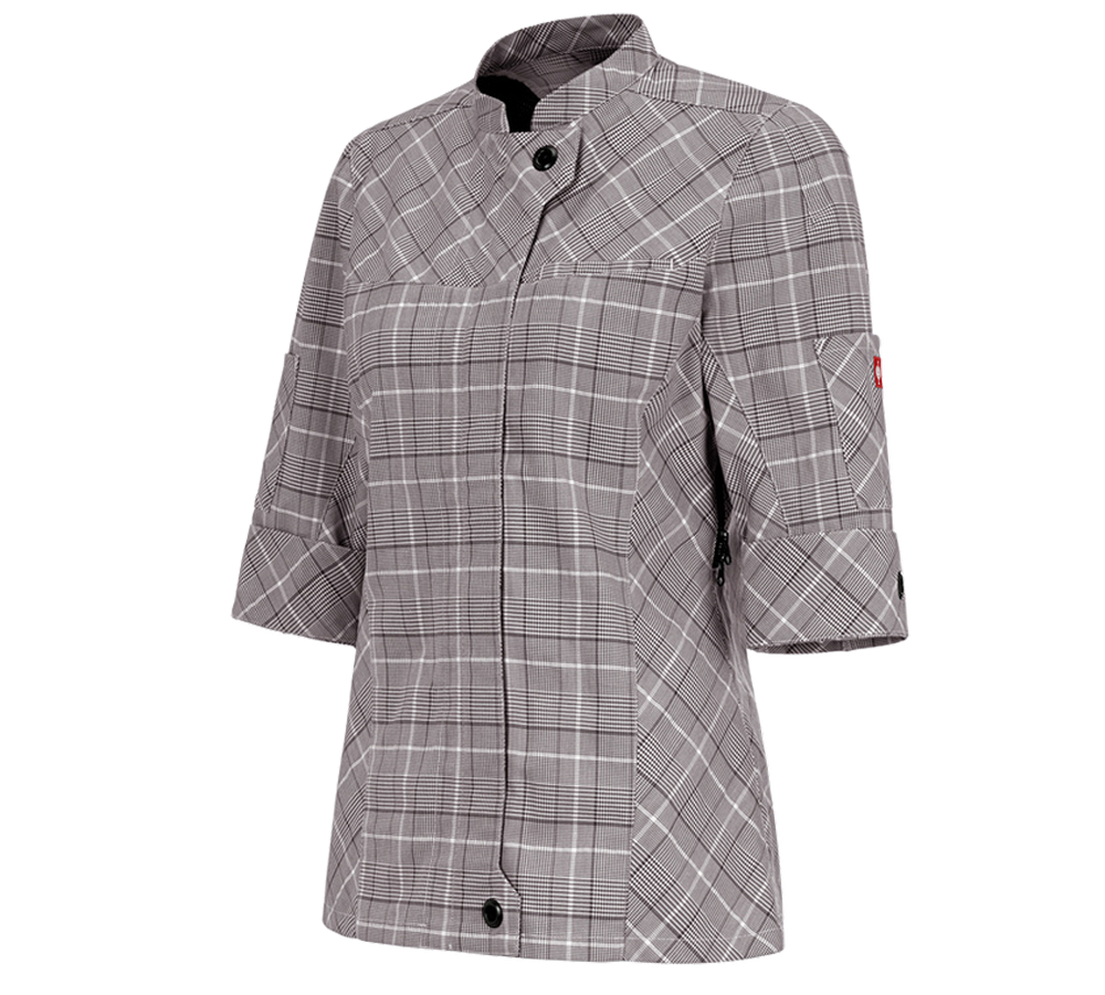 Shirts, Pullover & more: Work jacket 3/4-sleeve e.s.fusion, ladies' + chestnut/white