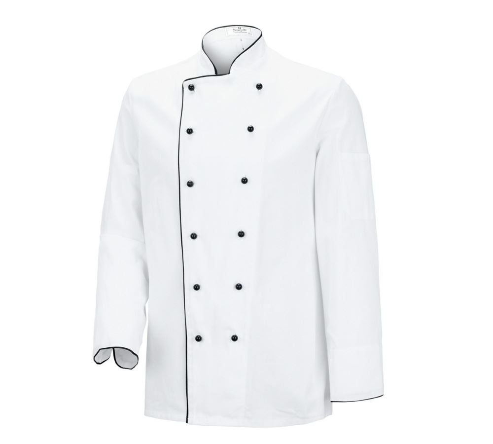 Topics: Unisex Chefs Jacket Image + white/black
