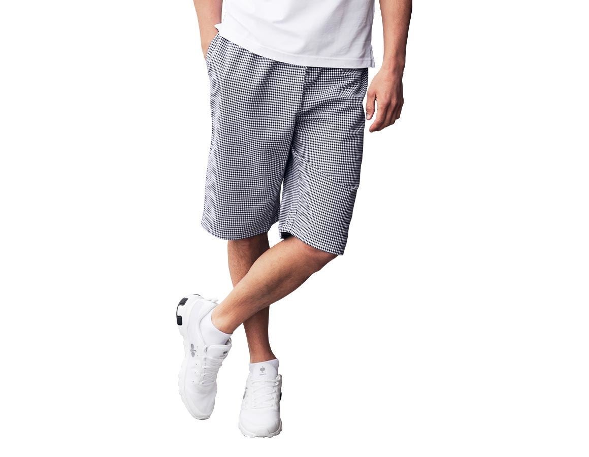 Work Trousers: Chef and baker shorts + black/white