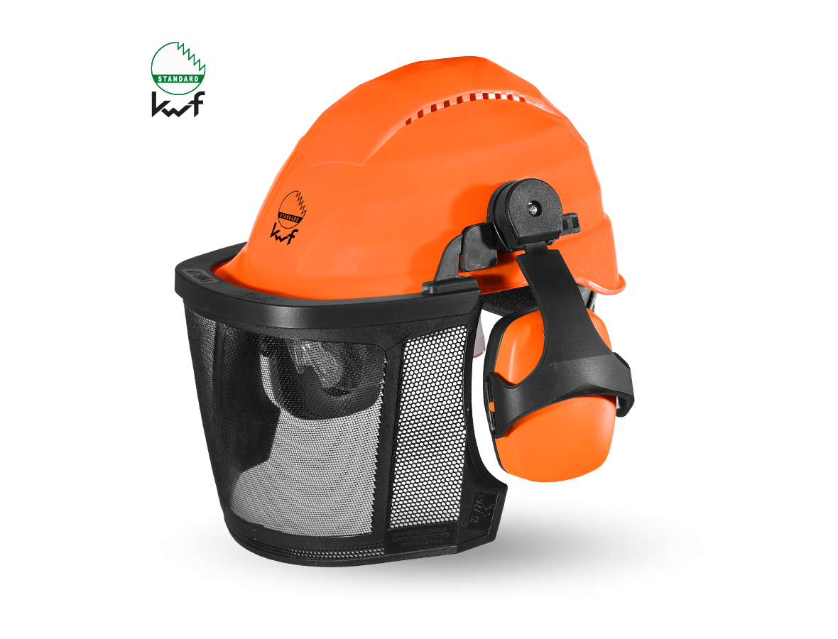 Hard Hats: KWF Forester's helmet combination Professional + orange