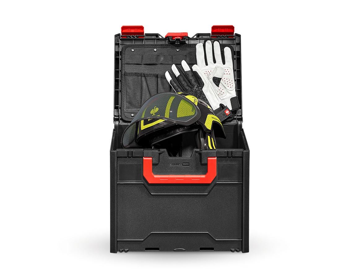 Personal Protection: SET: Forestry helmet Protos + STRAUSSbox 340 midi + black/high-vis yellow