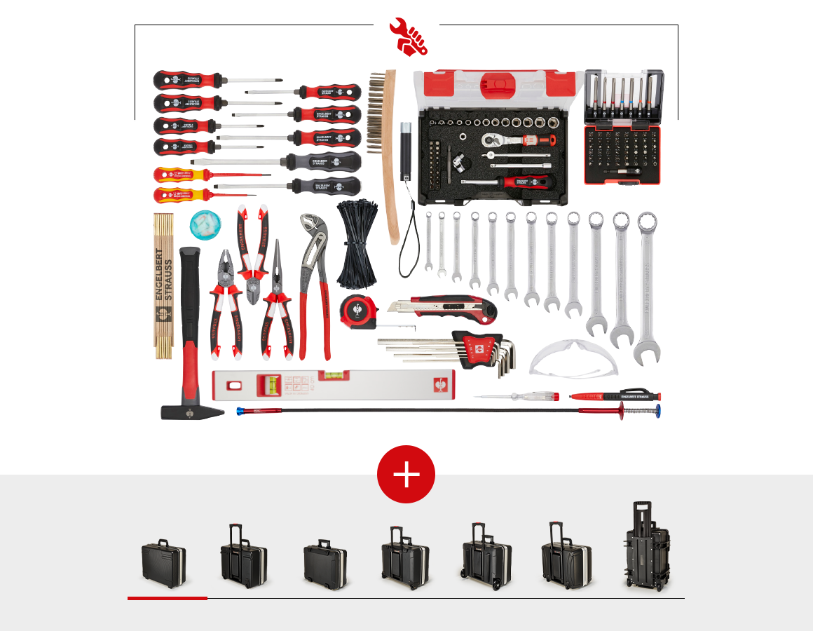 Tools: Tool set Allround professional incl. tool case