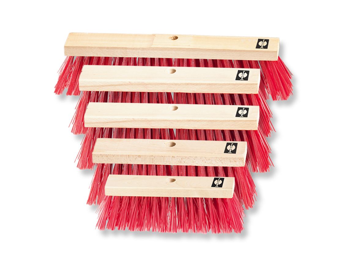 Brooms | Brushes | Scrubbers: Red Plastic Bristles