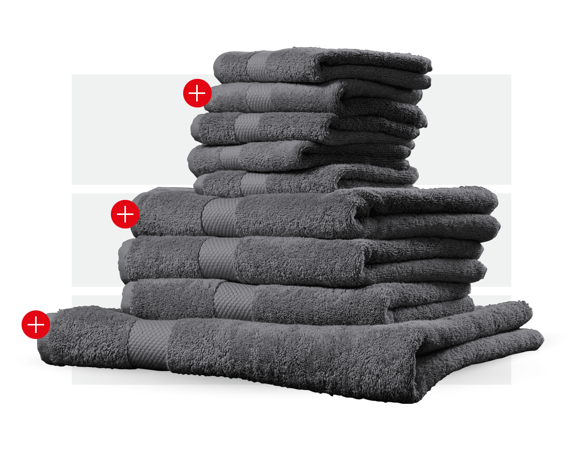 Tools & Equipment: Towel premium gift set + anthracite