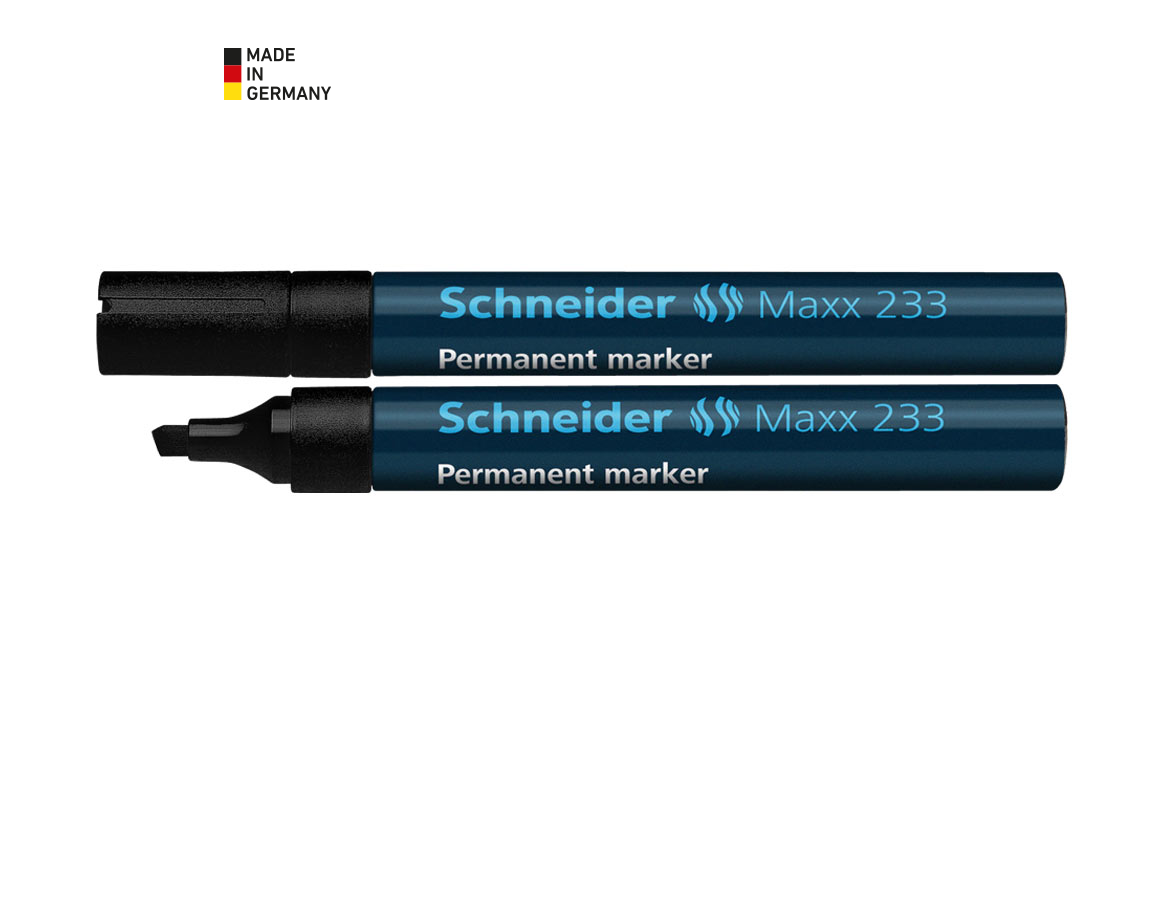 Writing | Correcting: Schneider Permanent Markers + black