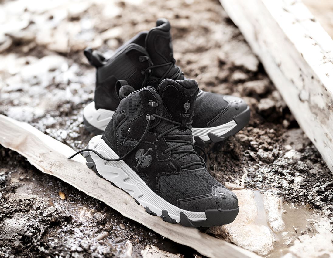 Footwear: O6 Work shoes e.s. Rimini mid + black/crystal grey