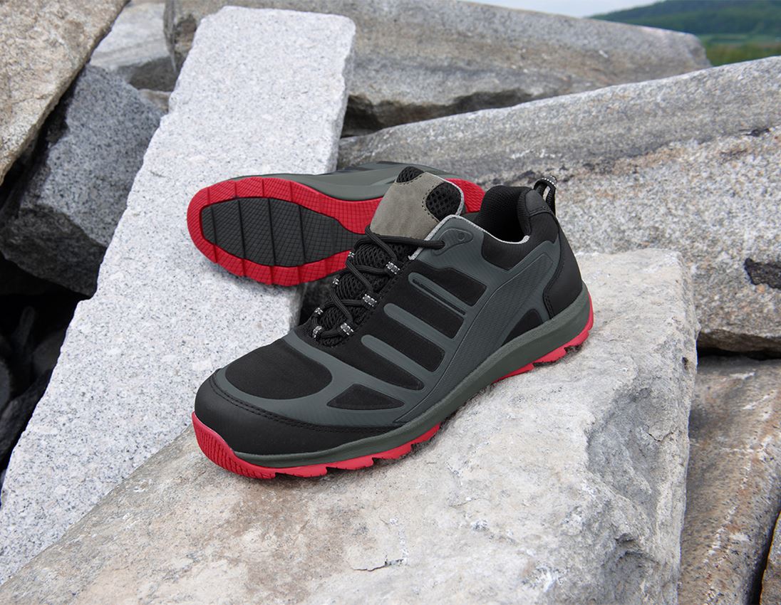 Safety Trainers: S1 Safety shoes Tripoli + black/grey