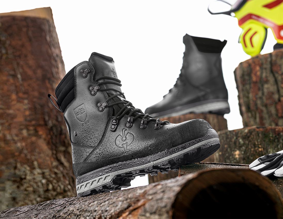S2: e.s. S2 Forestry safety boots Triton + black