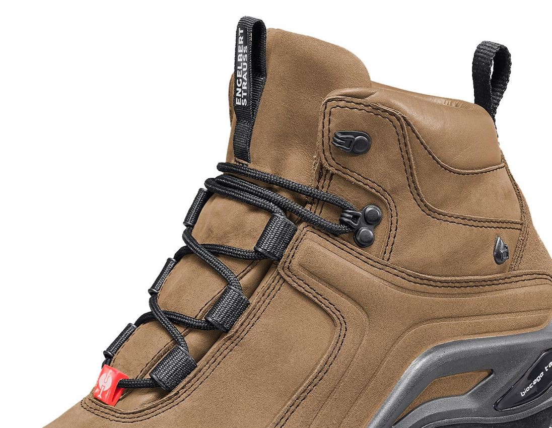 Safety Trainers: e.s. S3 Safety boots Nembus mid + walnut 2