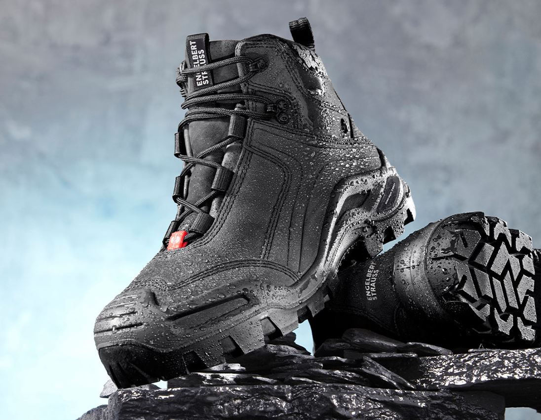 Safety Trainers: e.s. S3 Safety boots Nembus mid + black