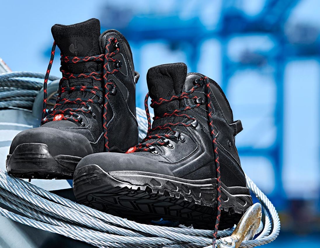 S3: S7S Safety boots e.s. Siom-x12 mid + black