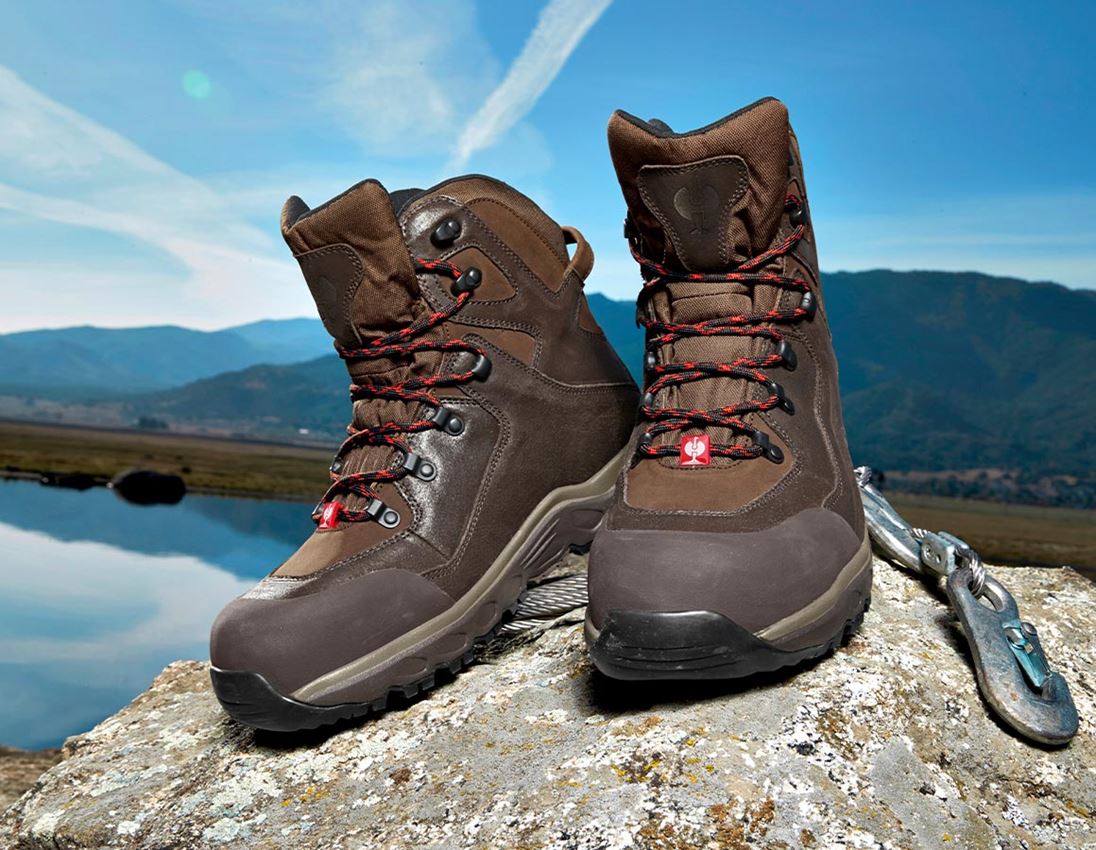 S7: S7S Safety boots e.s. Siom-x12 mid + chestnut/hazelnut