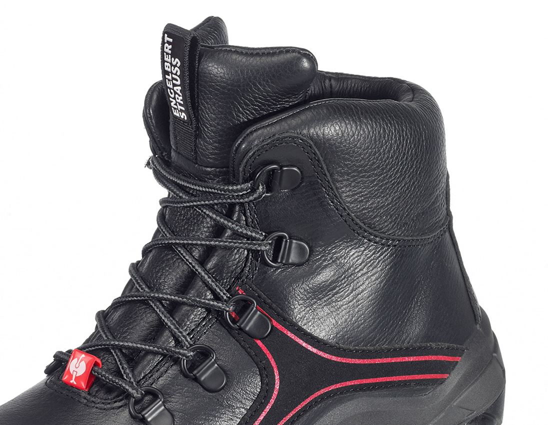 Roofer / Crafts_Footwear: e.s. S3 Safety boots Matar + black/red 2