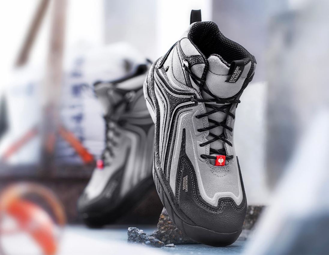 Safety Trainers: e.s. S3 Safety shoes Cursa + platinum/anthracite