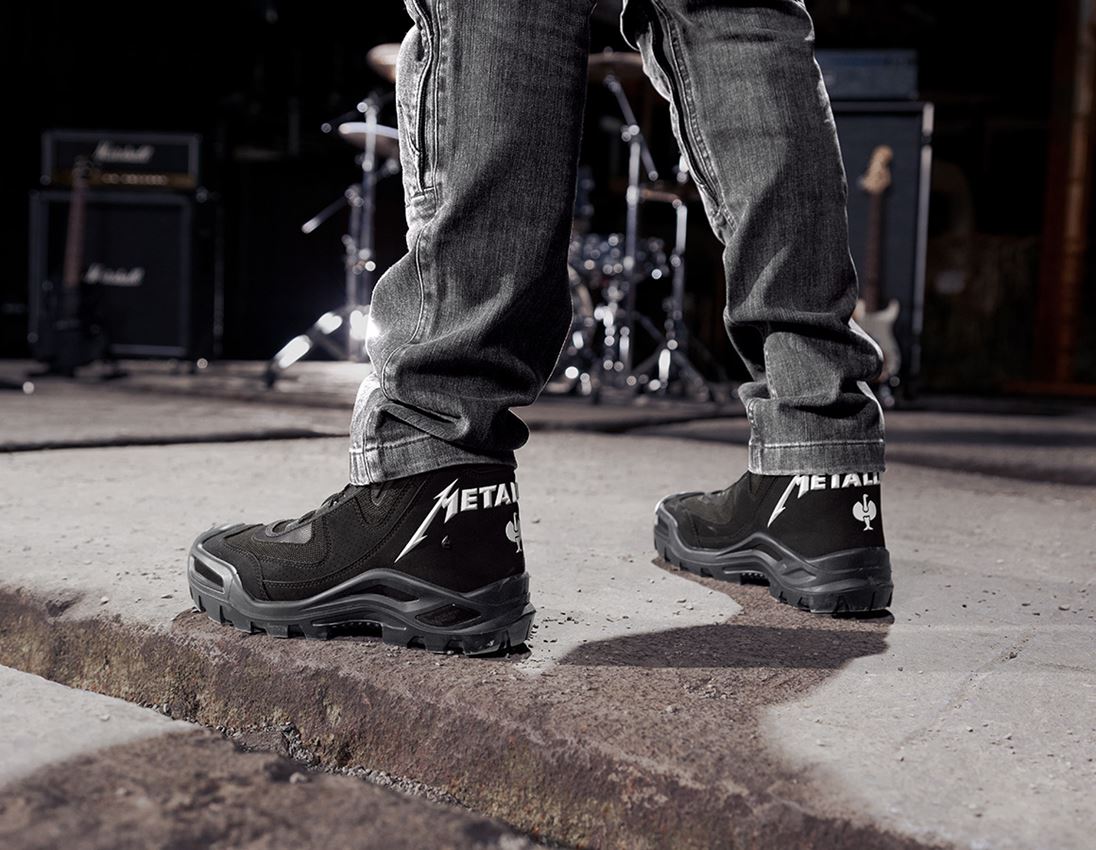 Footwear: Metallica safety boots + black 1