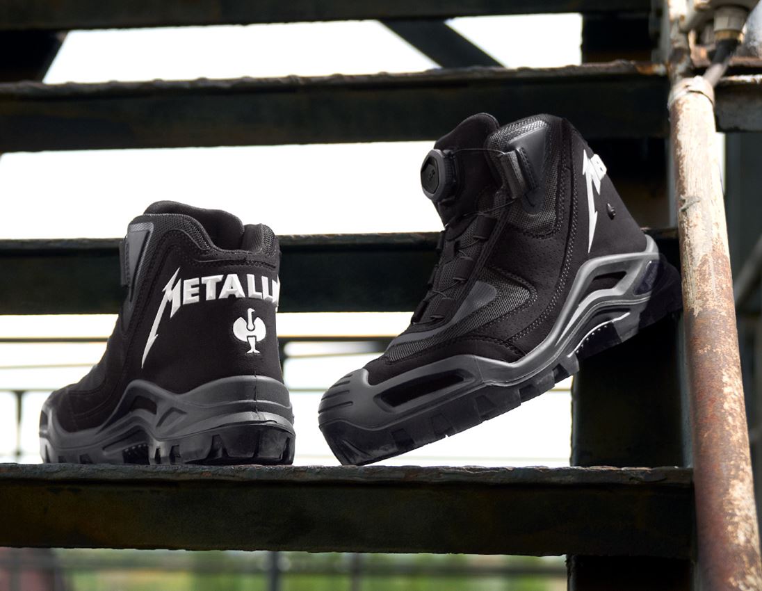 S3: Metallica safety boots + black