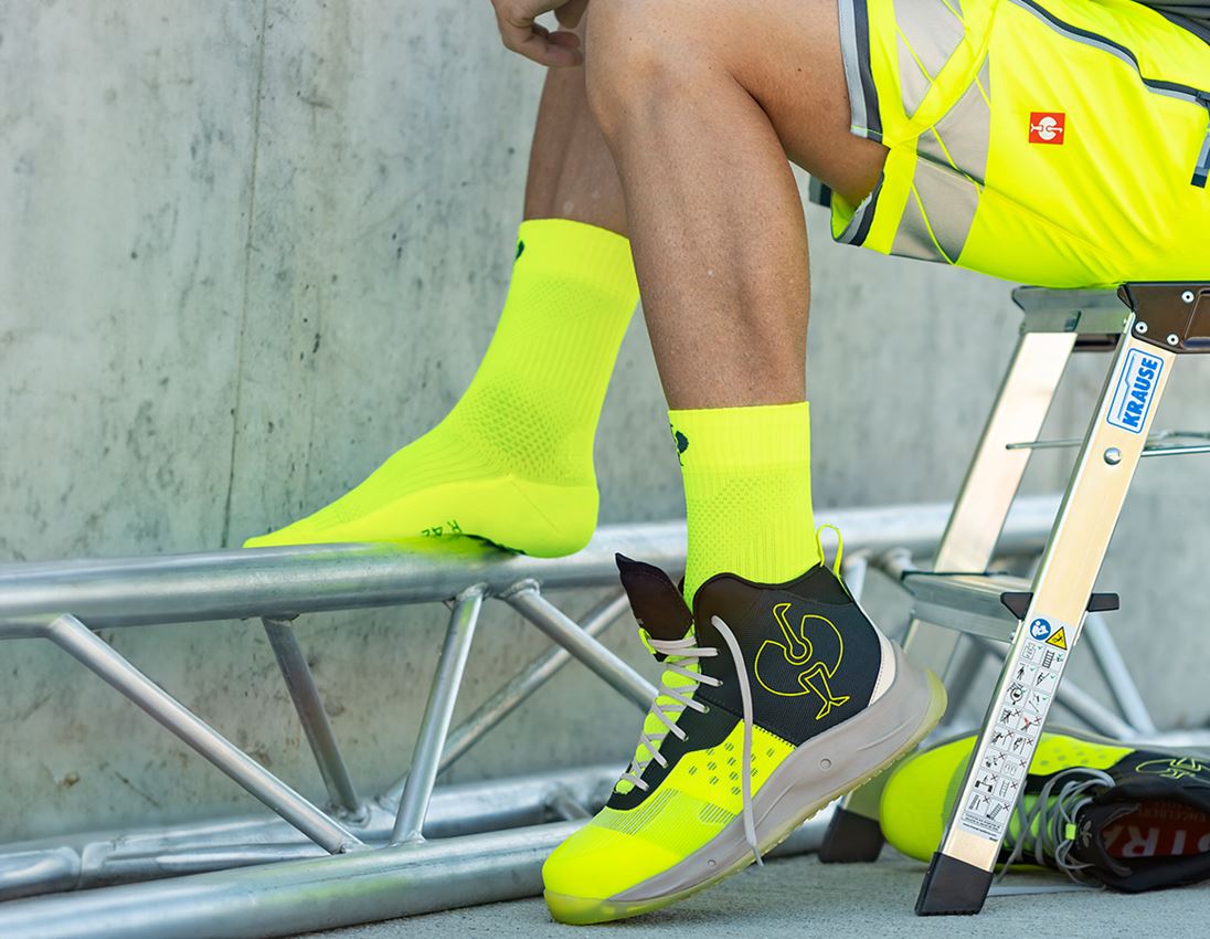 Socks: e.s. All-season socks function light/high + high-vis yellow/anthracite 3
