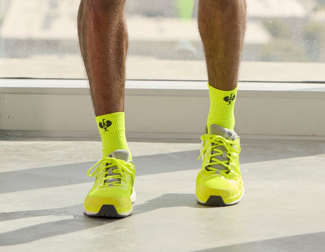 Socks: e.s. All-season socks function light/high + high-vis yellow/anthracite 5