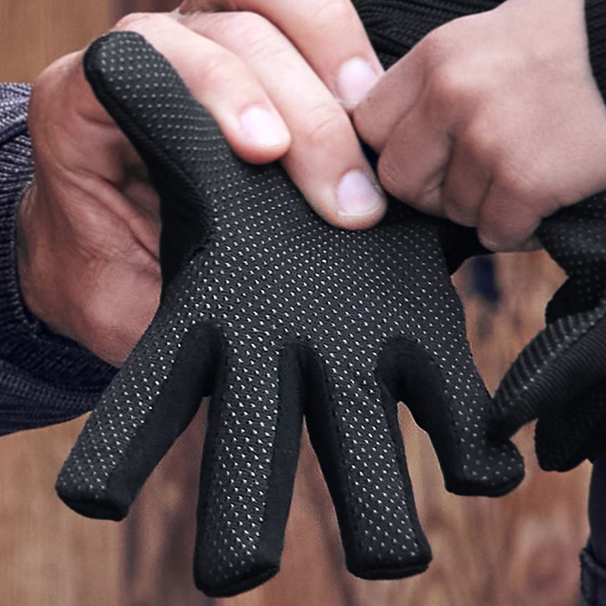 Accessories: e.s. Children's winter gloves Fleece Comfort + black 2