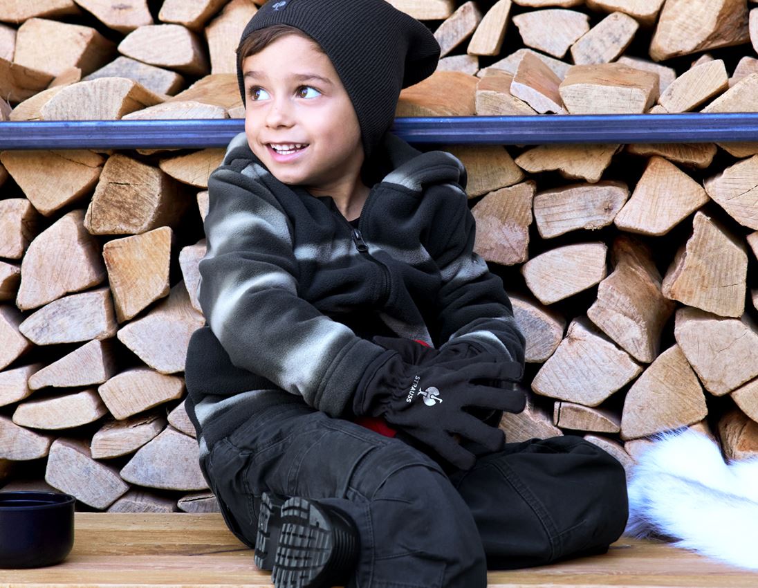 Accessories: e.s. Children's winter gloves Fleece Comfort + black