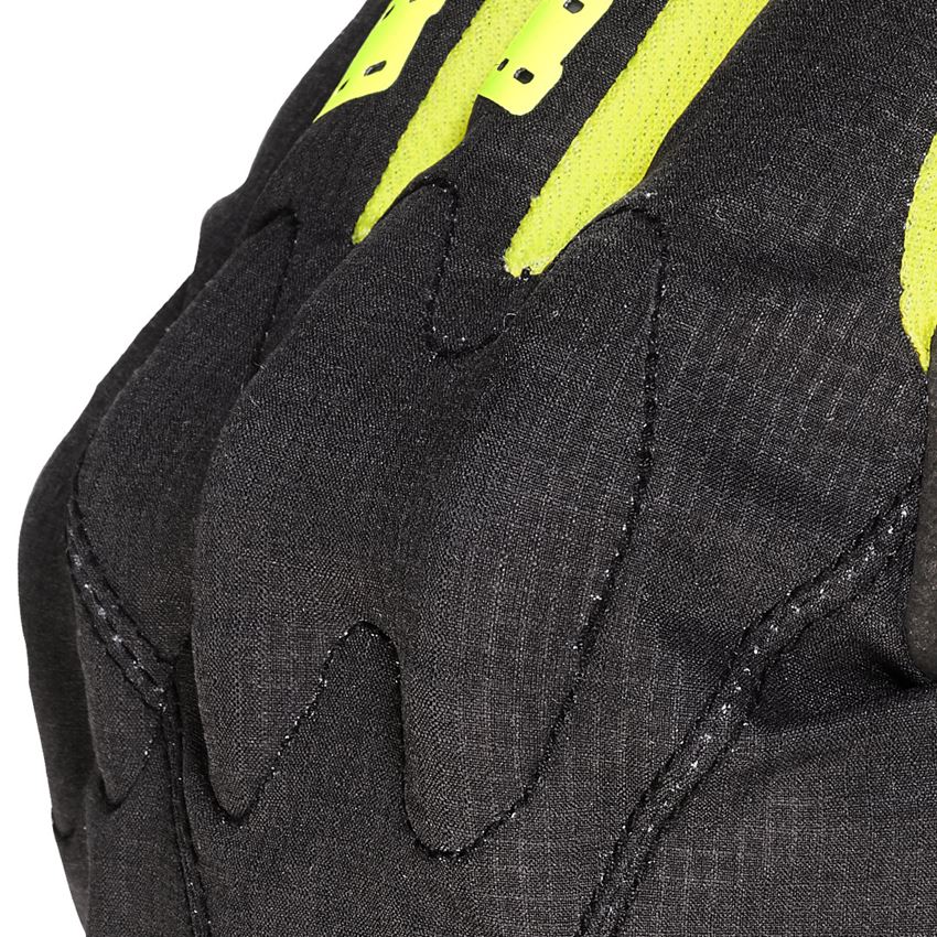 Hybrid: Gloves e.s.trail, short + black/acid yellow 2