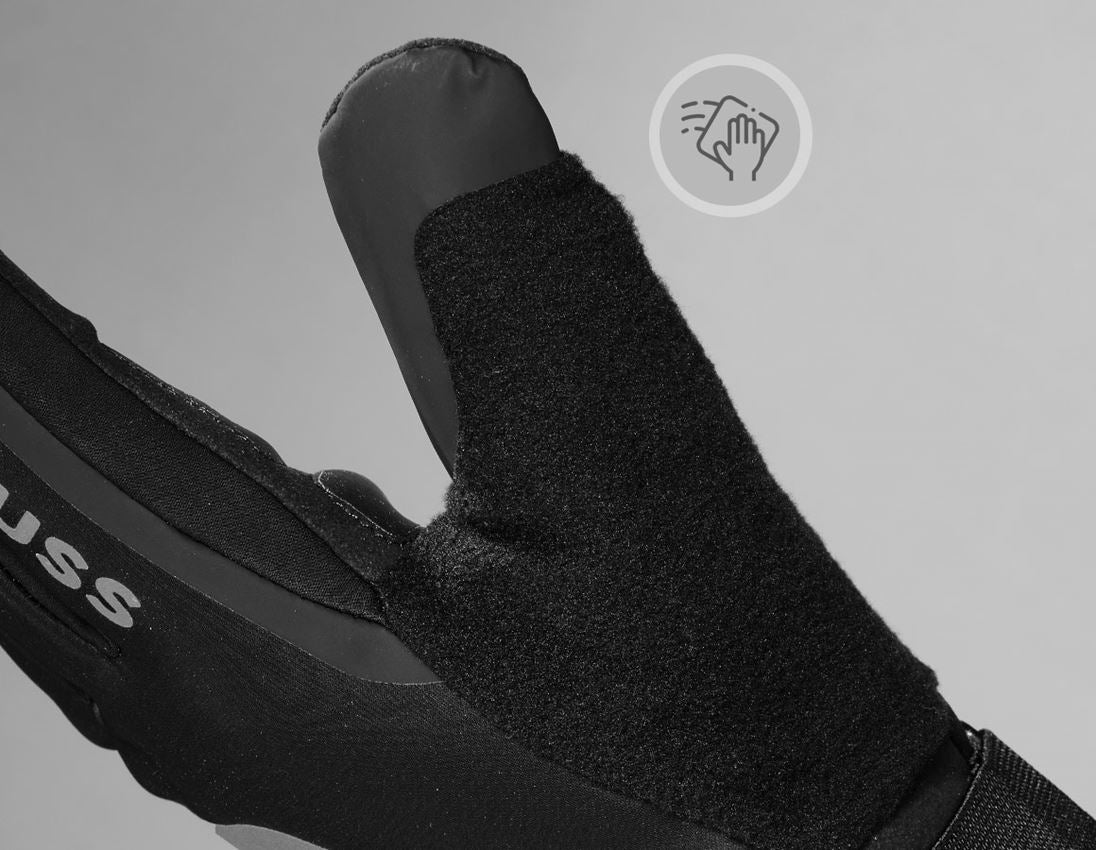 Hybrid: Gloves e.s.trail winter + black/basaltgrey 3