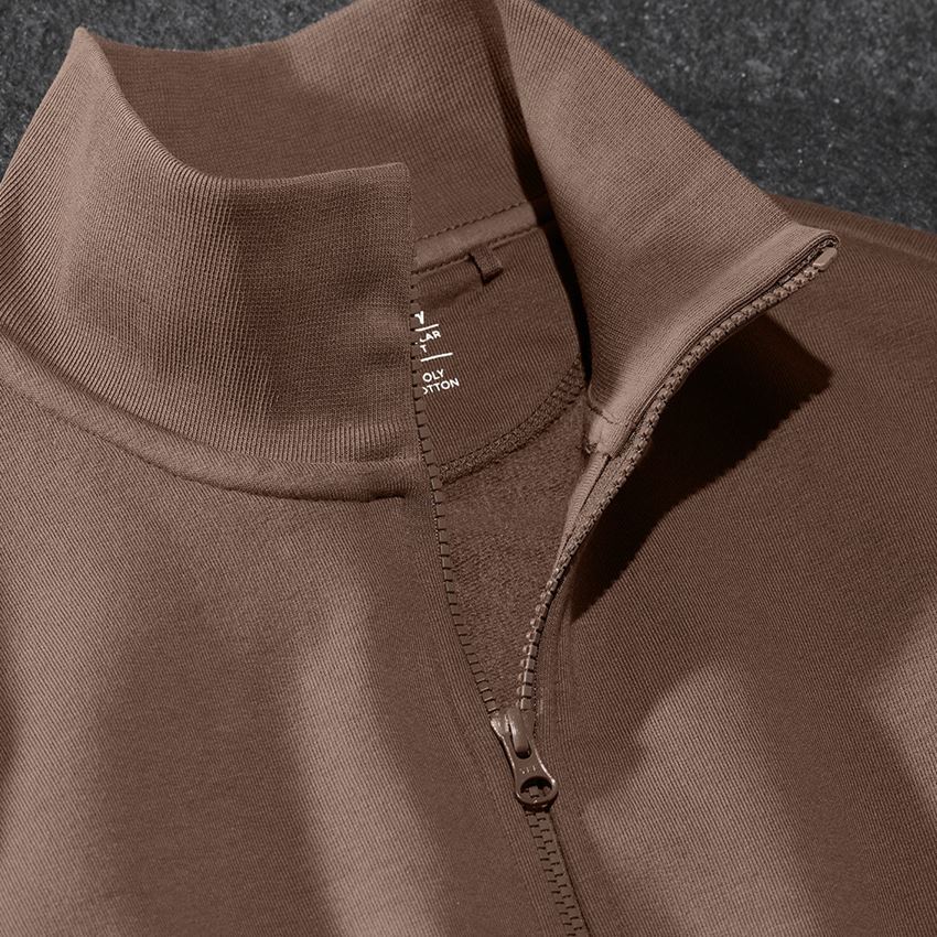 Shirts, Pullover & more: e.s. Sweat jacket poly cotton + hazelnut 2