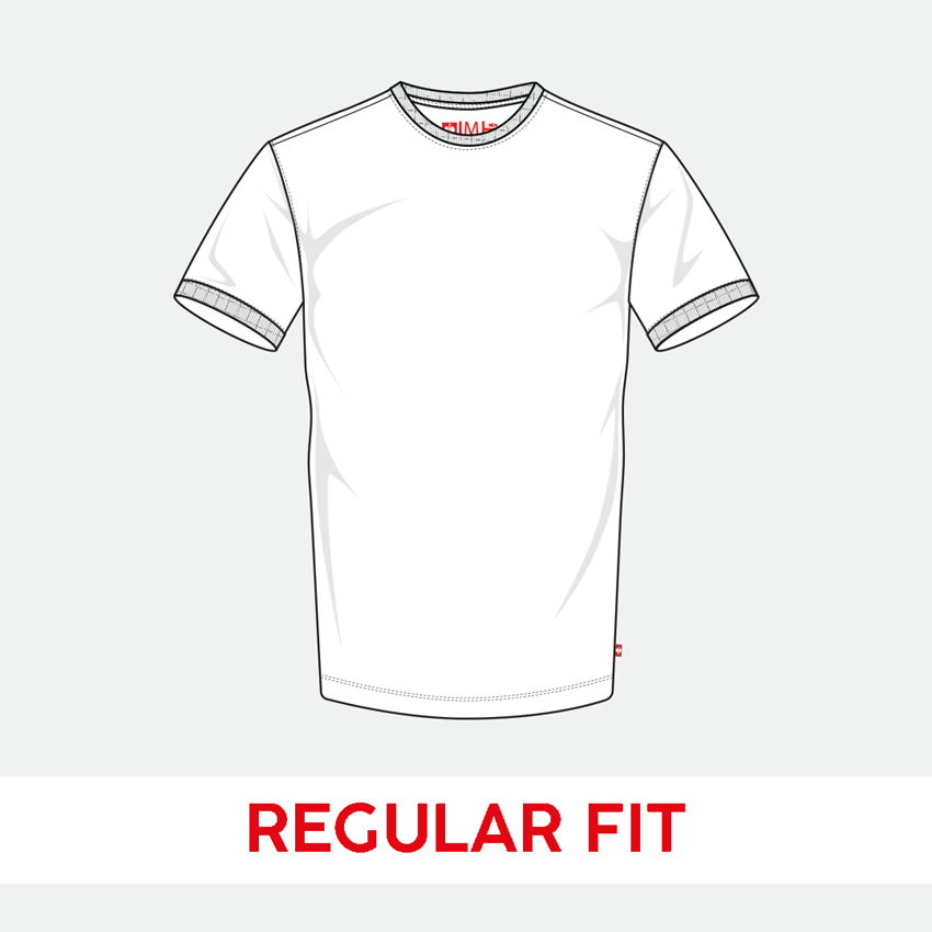 Shirts, Pullover & more: e.s. T-shirt cotton stretch + grey melange 2