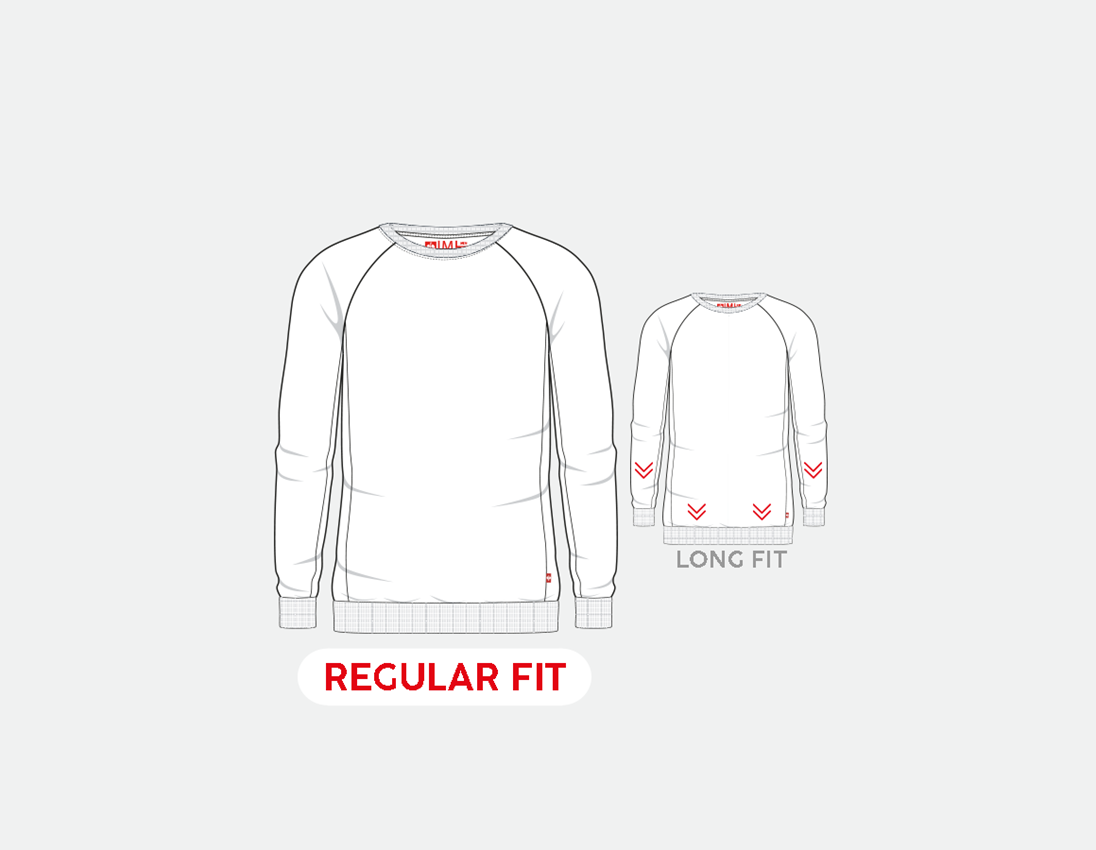 Shirts, Pullover & more: e.s. Sweatshirt cotton stretch + white 1